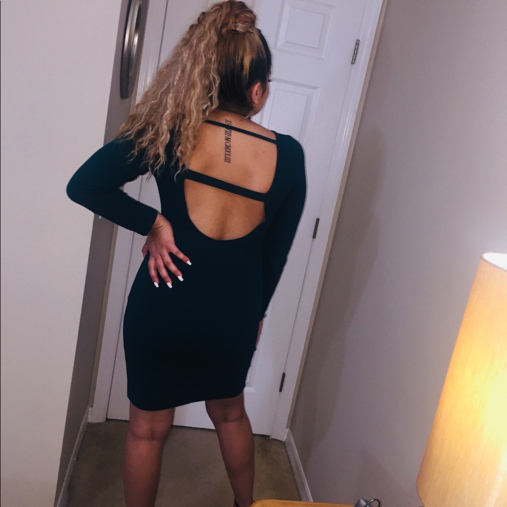 Express emerald green dress